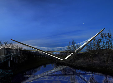 Pedestrian bridge Manchester